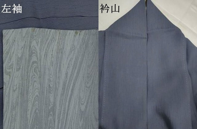 平和屋着物*夏物 訪問着 縦絽 メダカ 暈し染め 正絹 逸品 AABK2936st