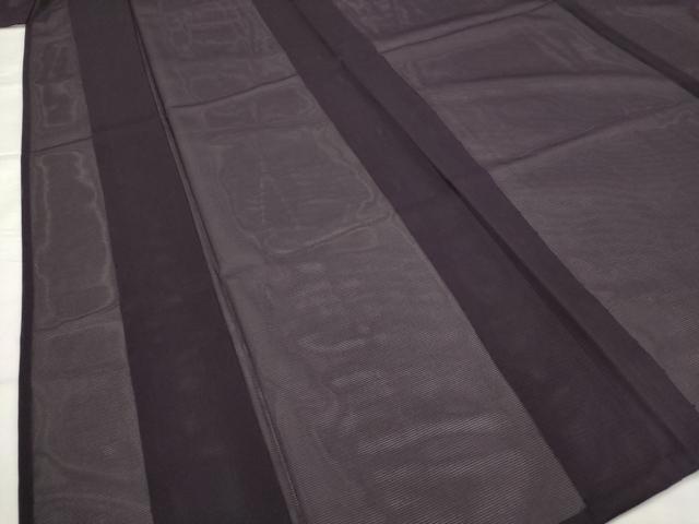 平和屋着物*夏物 色無地 絽 黒紅色 洗える着物 未使用 AABK2942st