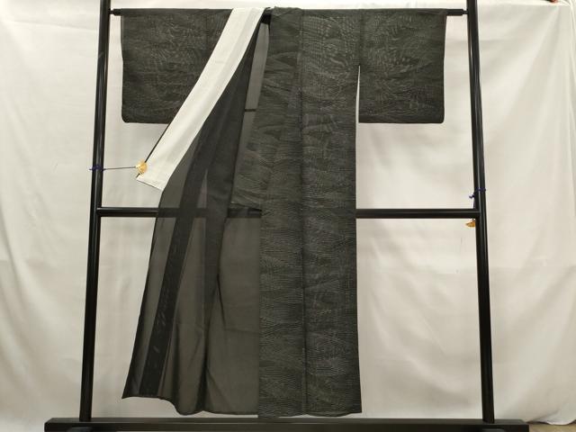 平和屋着物*夏物 小紋 絽 流水文 正絹 逸品 AABK2944st