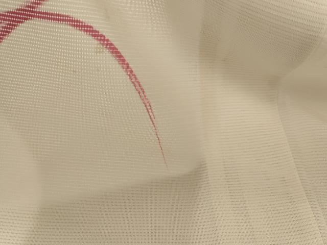平和屋着物*夏物 小紋 絽 草花文 銀彩 正絹 逸品 AABK2947st