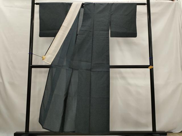 平和屋着物*夏物 小紋 紗 草葉文 AABK2959st