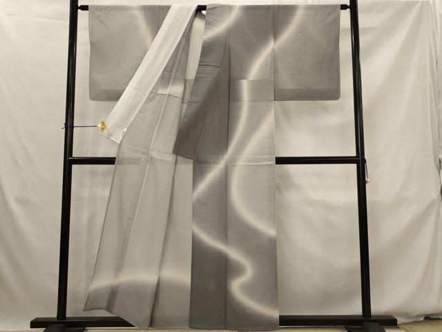 平和屋着物*夏物 本塩沢 夏塩沢 訪問着 やまだ織 霞文 暈し染め 正絹 逸品 未使用 AABK2976st
