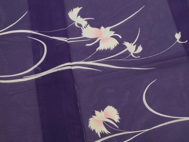 平和屋着物*夏物 訪問着 絽 草花文 洗える着物 AABK2980st