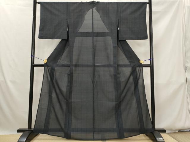 平和屋着物*夏物 本場大島紬 夏大島 間道 正絹 逸品 AABK2986st