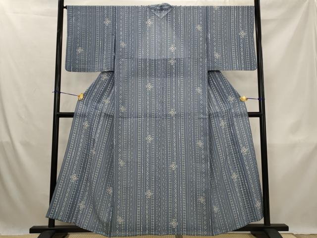 平和屋着物*夏物 小紋 紗 花間道 洗える着物 AABK3015st