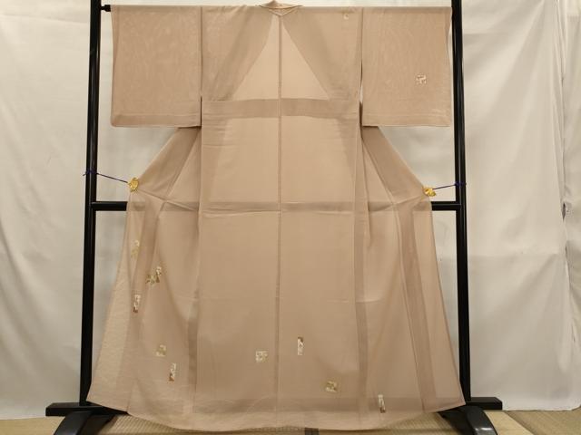 平和屋着物*夏物 訪問着 絽 駒刺繍 色紙花文 暈し染め 金彩 正絹 逸品 AABK3034st