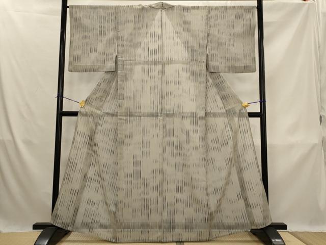 平和屋着物*夏物 小紋 縞紋紗 鈴乃屋扱い 正絹 逸品 AABK3037st