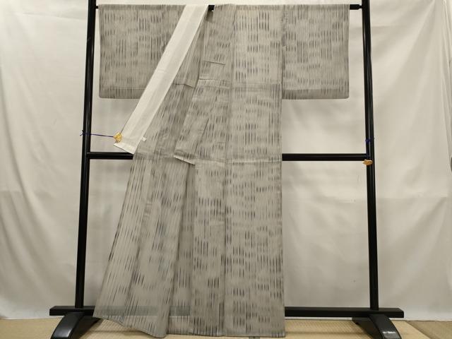 平和屋着物*夏物 小紋 縞紋紗 鈴乃屋扱い 正絹 逸品 AABK3037st