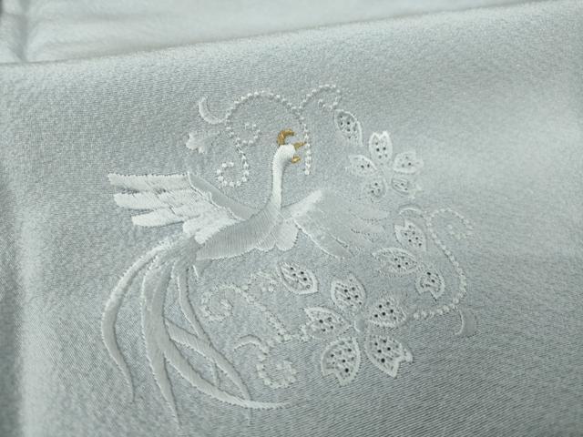 平和屋着物●訪問着 総刺繍 更紗花鳥文 正絹 逸品 AABK3041ck