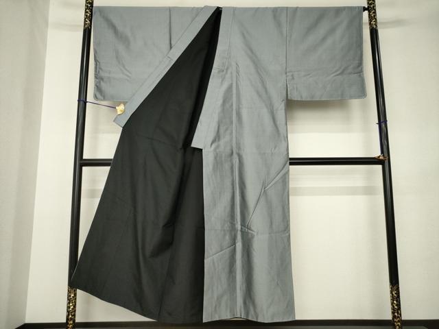 平和屋着物●男性 紬 亀甲文 キングサイズ 正絹 逸品 未使用 AABK3066ck