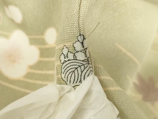 平和屋着物●訪問着 駒刺繍 風景文 暈し染め 金彩 正絹 逸品 AABK3072ck