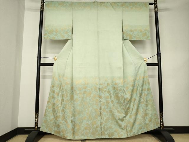 平和屋着物●訪問着 葡萄蔦草文 暈し染め 金彩 正絹 逸品 AABK3074ck