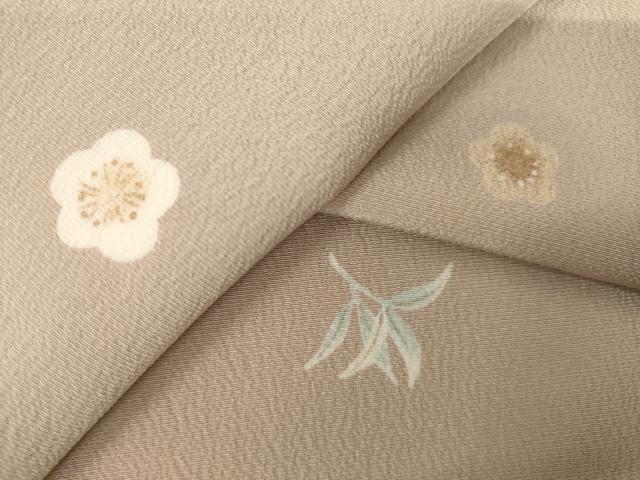 平和屋着物●洗える最高級着物 <英>はなぶさ謹製 小紋 舞花文 洗える着物 AABK3085ck