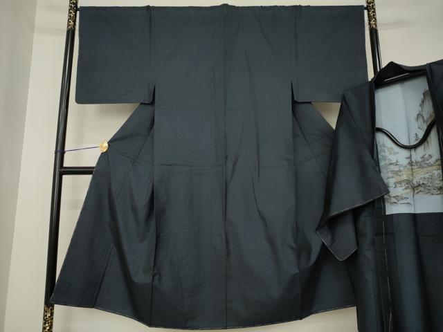 平和屋着物●男性 本場大島紬 アンサンブル 100亀甲 総詰め 正絹 逸品 未使用 AABK3092ck