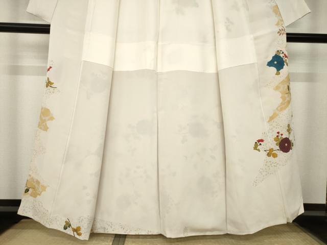 平和屋着物●訪問着 枝花文 金彩 正絹 逸品 AABK3109ck
