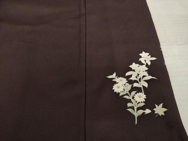 平和屋着物●西陣 京の名門 じゅらく謹製 帝王紫(古代帝王紫) 訪問着 刺繍 花篭文 正絹 逸品 AABK3113ck
