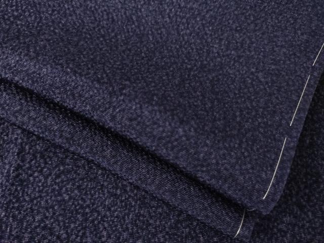 平和屋着物●上質な小紋 霞文 鬼しぼ縮緬 正絹 逸品 未使用 AABK3114ck