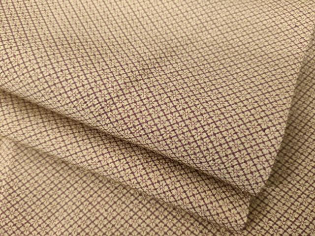 平和屋着物●江戸小紋 菱文 正絹 逸品 AABK3122ck