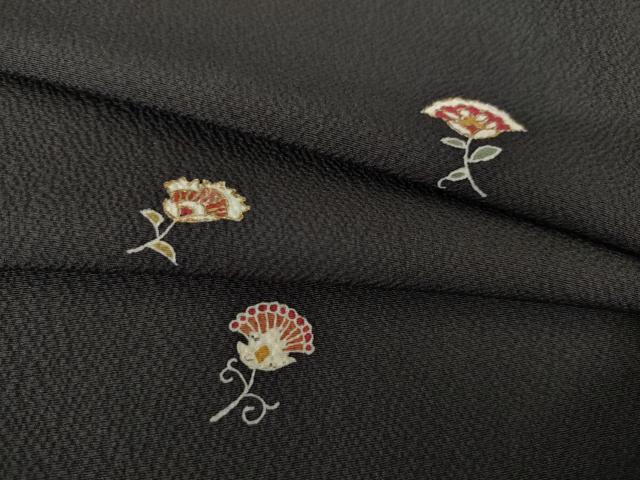平和屋着物●訪問着 小花文 金彩 正絹 逸品 AABK3129ck
