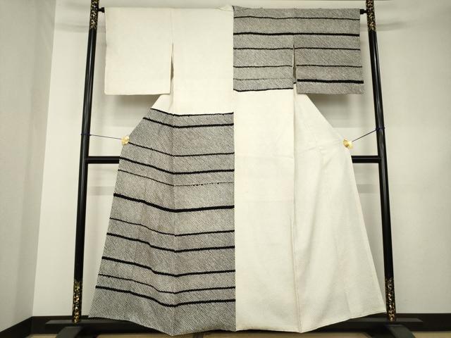 平和屋着物●本疋田絞り 訪問着 横段文 正絹 逸品 AABK3132ck