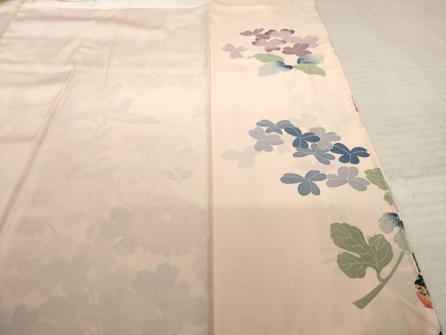平和屋着物●訪問着 友禅 作家物 花鳥文 暈し染め 正絹 逸品 AABK3134ck