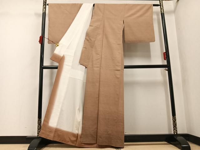 平和屋着物●訪問着 紬地 霞文 正絹 逸品 AABK3165ph