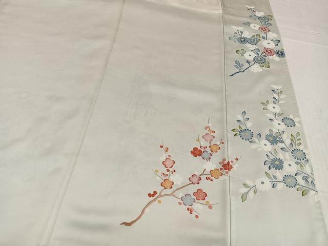 平和屋着物●豪華色留袖 友禅 作家物 飾花文 正絹 逸品 AABK3186ph
