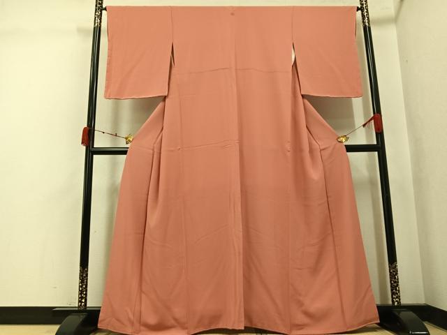 平和屋着物●上質な色無地 東雲色 正絹 逸品 AABK3187ph