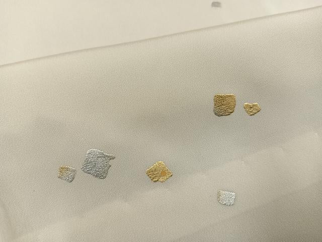 平和屋着物●長襦袢 無双仕立て 箔散らし 金銀彩 正絹 逸品 AABK3195ph