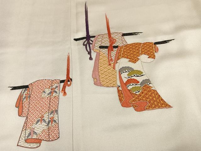 平和屋着物●訪問着 総刺繍 誰が袖文 正絹 逸品 AABK3206ph