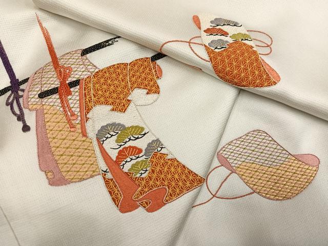 平和屋着物●訪問着 総刺繍 誰が袖文 正絹 逸品 AABK3206ph