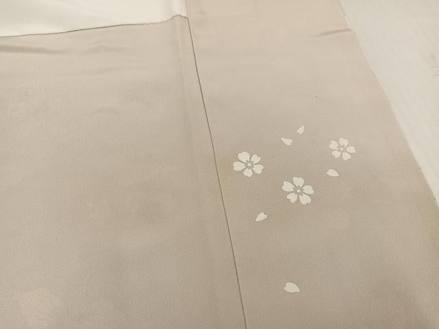 平和屋着物●訪問着 葡萄草花文 金彩 正絹 逸品 AABK3233ph