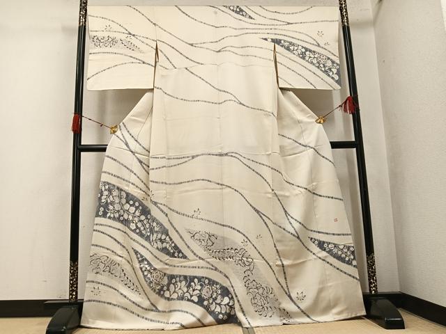 平和屋着物●日本工芸会正会員 絞りの小倉 辻が花の建亮 小倉建亮 訪問着 辻が花 高島屋扱い 正絹 逸品 AABK3244ph