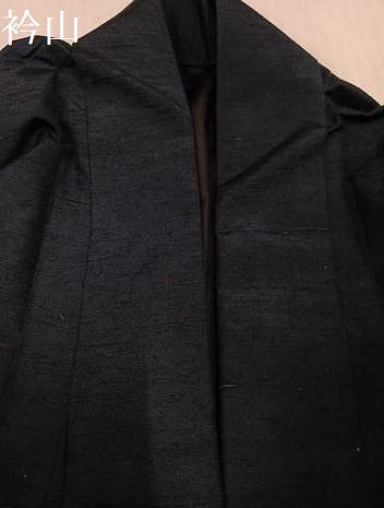 平和屋着物●男性 紬 色無地 鉄御納戸色 正絹 逸品 AABK3255ph