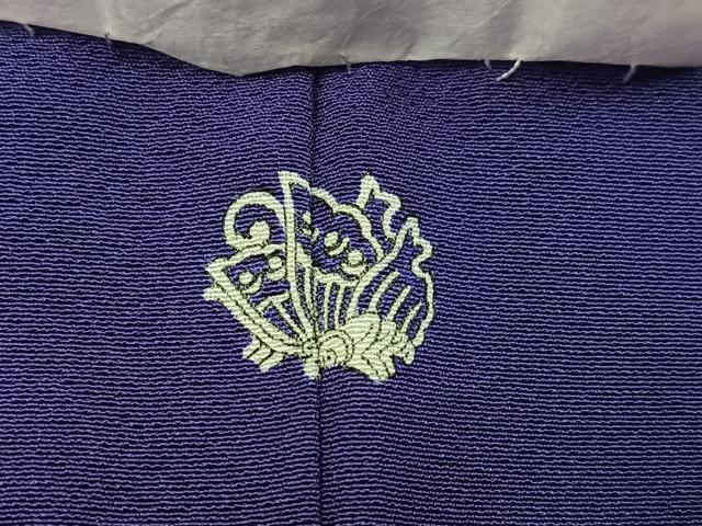 平和屋着物●上質な色無地 深紫色 正絹 逸品 未使用 AABK3264ph
