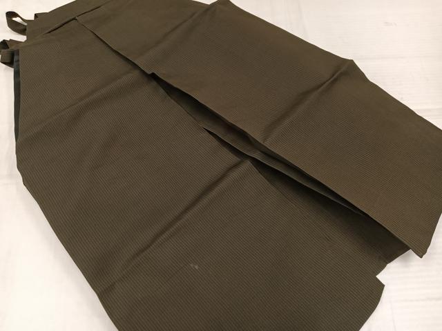 平和屋着物●男性 行灯袴 縞 正絹 逸品 AABK3273ph