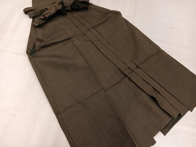平和屋着物●男性 行灯袴 縞 正絹 逸品 AABK3275ph