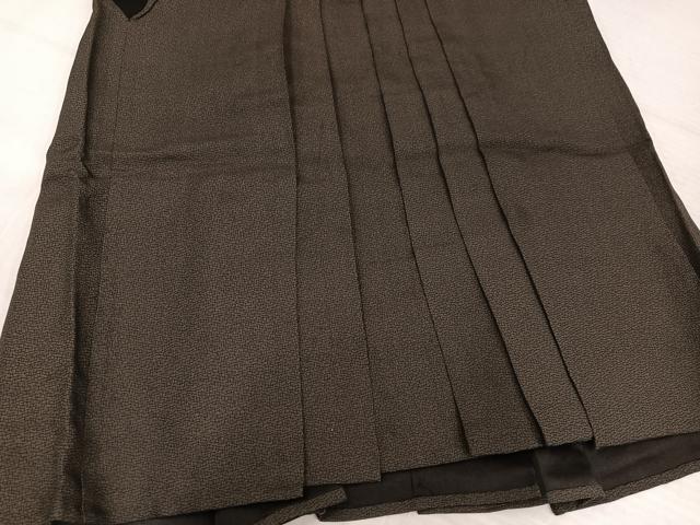 平和屋着物●男性 行灯袴 幾何学文様 正絹 逸品 AABK3282ph