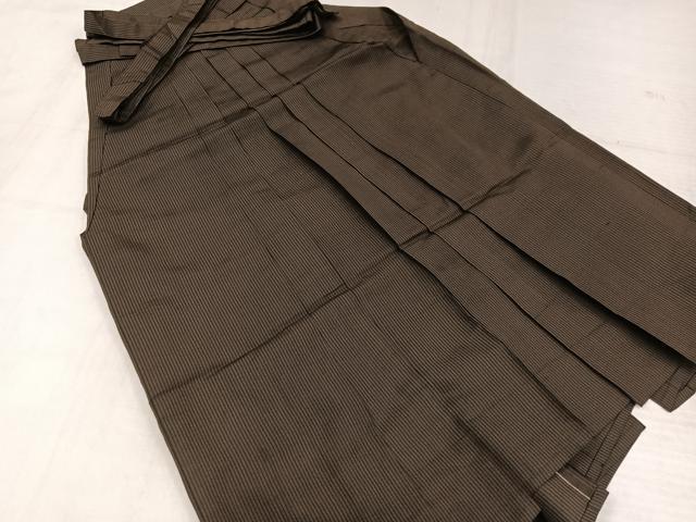 平和屋着物●男性 行灯袴 縞 正絹 逸品 AABK3285ph