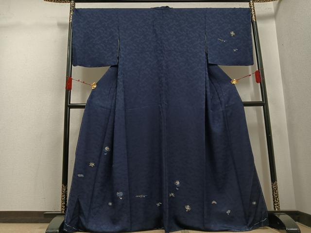 平和屋着物●訪問着 総刺繍 宝尽くし 金糸 正絹 逸品 未使用 AABK3302ph