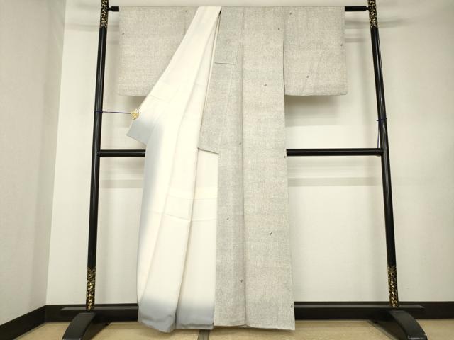 平和屋着物●上質な小紋 舞蝶文 正絹 逸品 AABK3321ck