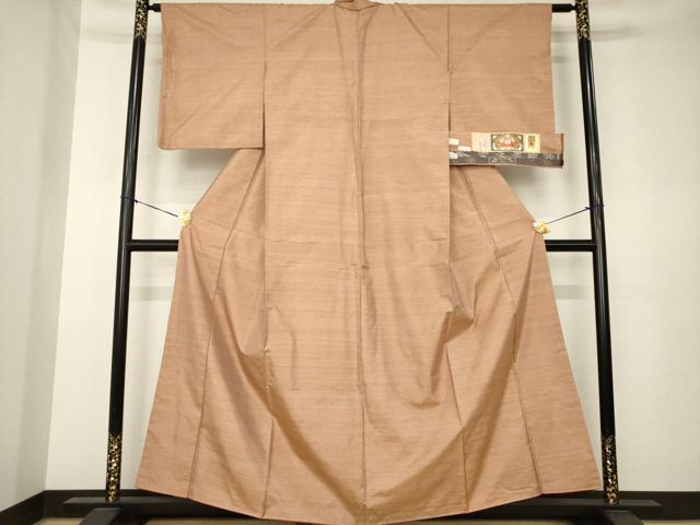 平和屋着物●本場大島紬 霞文 宮之原織物謹製 証紙付き 正絹 逸品 AABK3340ck