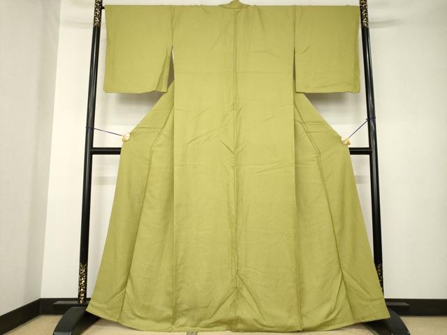 平和屋着物●上質な色無地 草花地紋 梅幸茶色 正絹 逸品 AABK3354ck