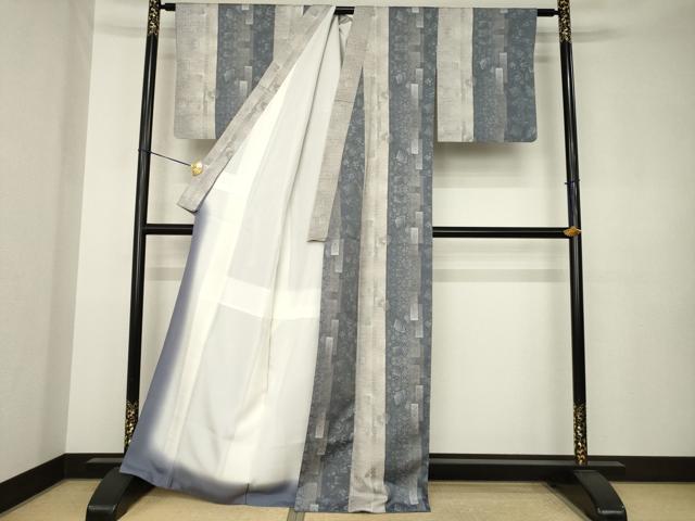 平和屋着物●都喜ヱ門 本場大島紬 総絣 源氏香花間道 藤絹織物謹製 正絹 逸品 AABK3356ck