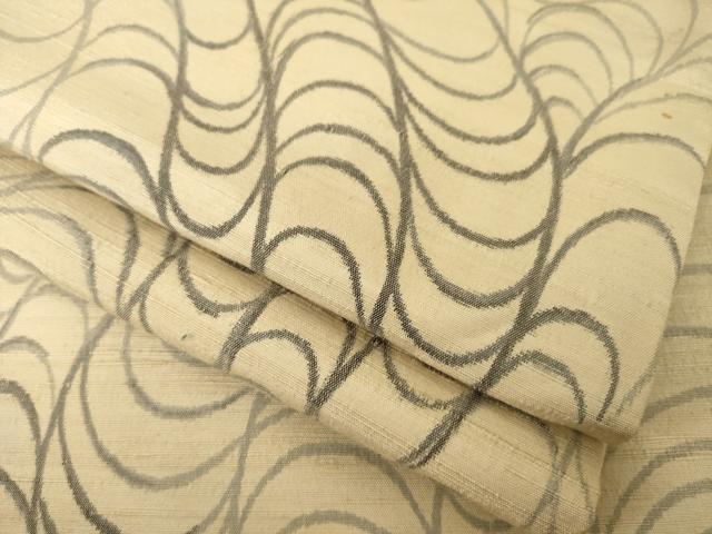 平和屋着物●上質な紬 流水文 正絹 逸品 AABK3358ck