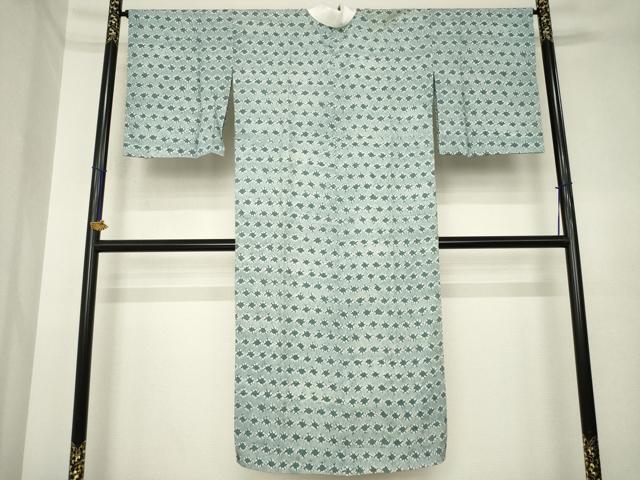 平和屋着物●長襦袢 袷 絞り 菱文 正絹 逸品 AABK3387ck
