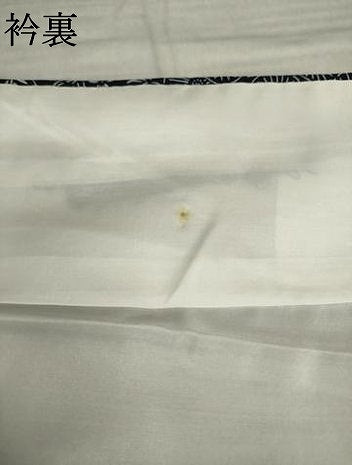 平和屋着物●上質な小紋 藍 型染め 菊 そごう扱い 正絹 逸品 AABK3391ck