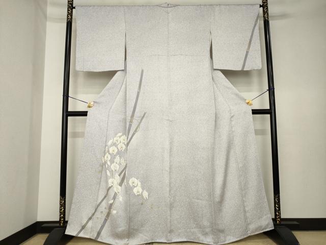 平和屋着物●訪問着 竹と胡蝶蘭 正絹 逸品 AABK3399ck