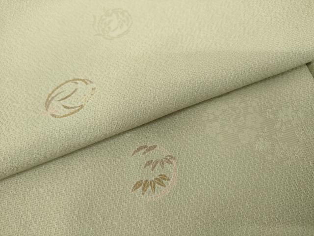 平和屋着物●上質な小紋 花丸文 正絹 逸品 AABK3420cs