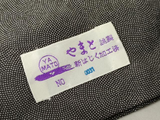 平和屋着物●伝統工芸師 服部光擴 戸小紋 訪問着 鮫小紋柄 京風景文 黒地 やまと誂製 正絹 逸品 AABK3425cs